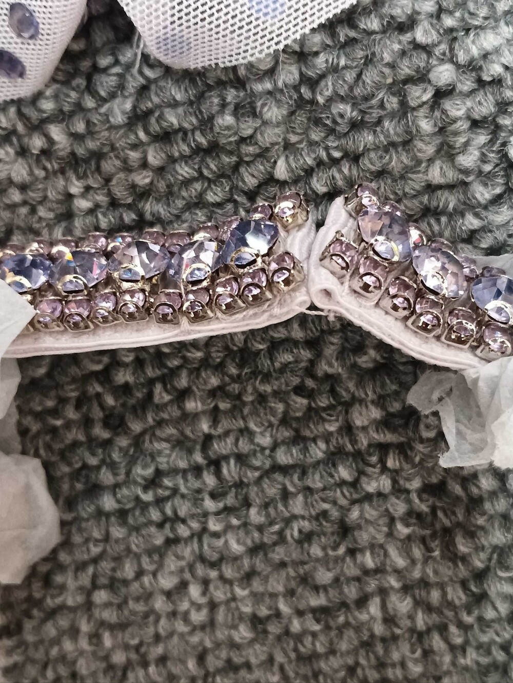 Self Portrait Lilac Rhinestone Midi Dress - Picture 13 of 13